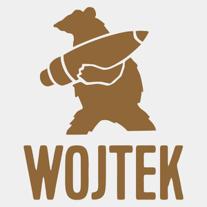 Miś Kapral Wojtek  - Męska Koszulka Biała