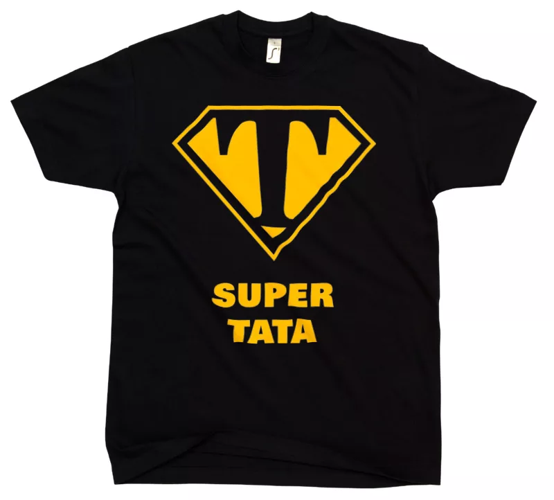 Super Tata - Koszulka Czarna