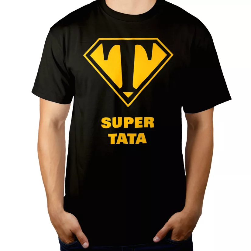 Super Tata - Koszulka Czarna