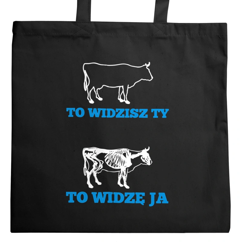 Co widzi weterynarz - Torba Na Zakupy Czarna