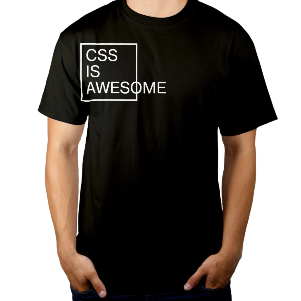 css is awesome - Męska Koszulka Czarna