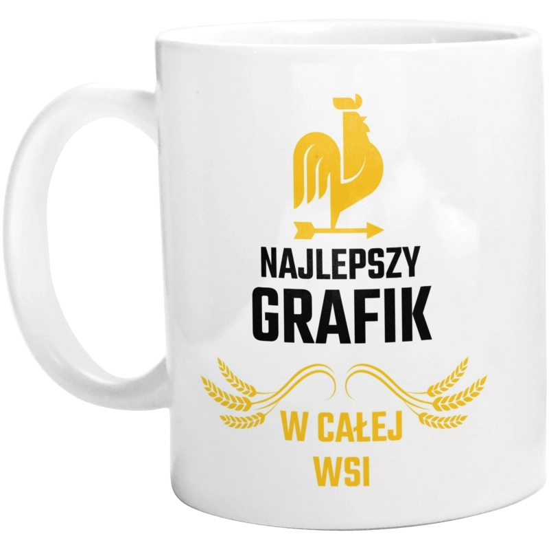 Najlepszy grafik w całej wsi - Kubek Biały