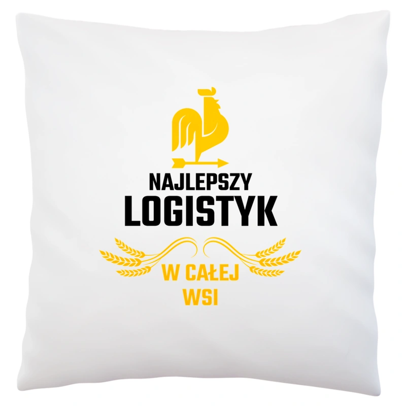 Najlepszy logistyk w całej wsi - Poduszka Biała