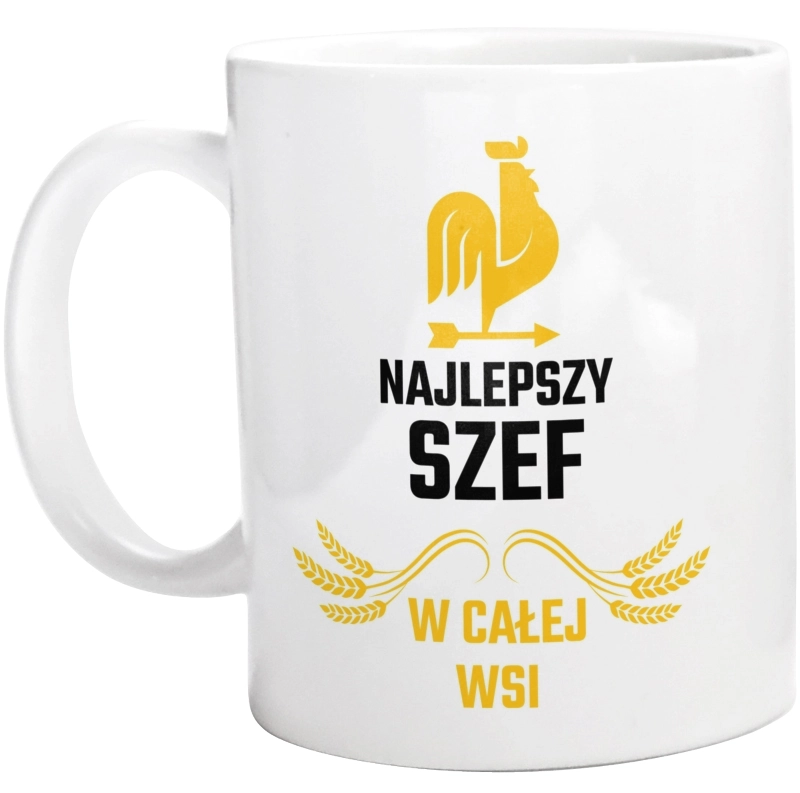 Najlepszy szef w całej wsi - Kubek Biały