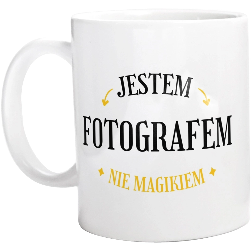 Jestem Fotografem Nie Magikiem - Kubek Biały