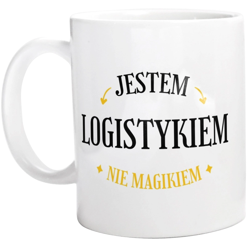 Jestem Logistykiem Nie Magikiem - Kubek Biały