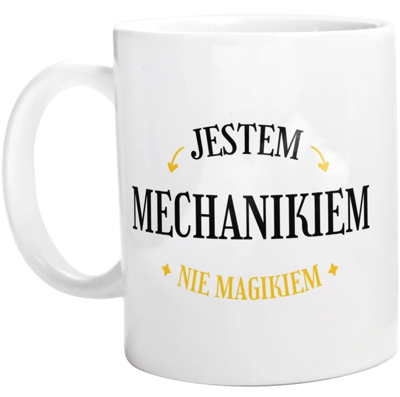 Jestem Mechanikiem Nie Magikiem - Kubek Biały