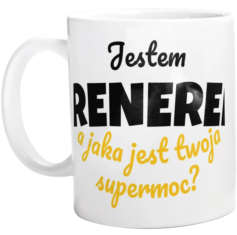 Jestem Trenerem - Jaka Jest Twoja Supermoc - Kubek Biały