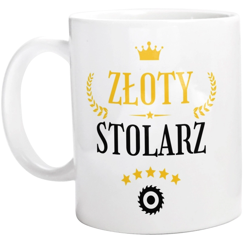 Złoty stolarz - Kubek Biały