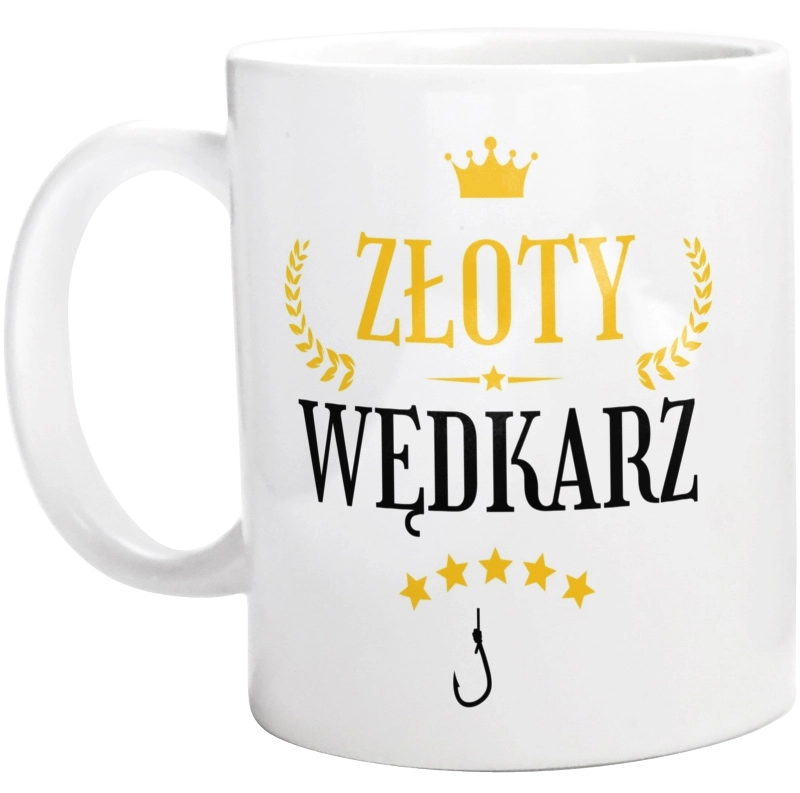 Złoty Wędkarz - Kubek Biały