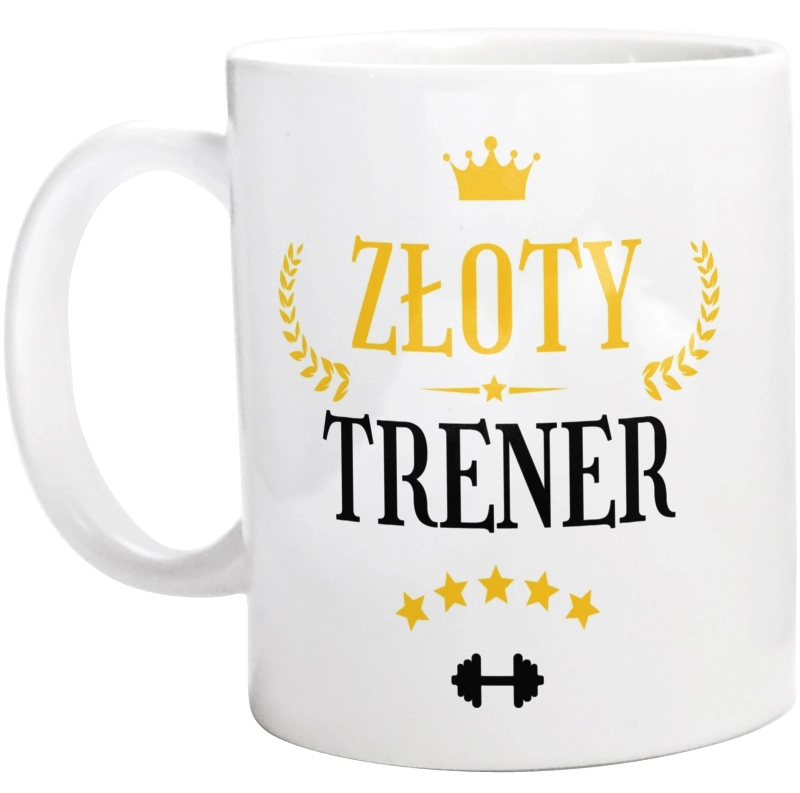 Złoty Trener - Kubek Biały