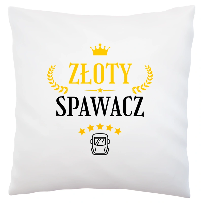 Złoty spawacz - Poduszka Biała