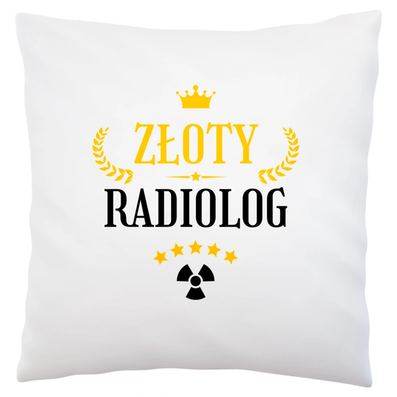 Złoty radiolog - Poduszka Biała