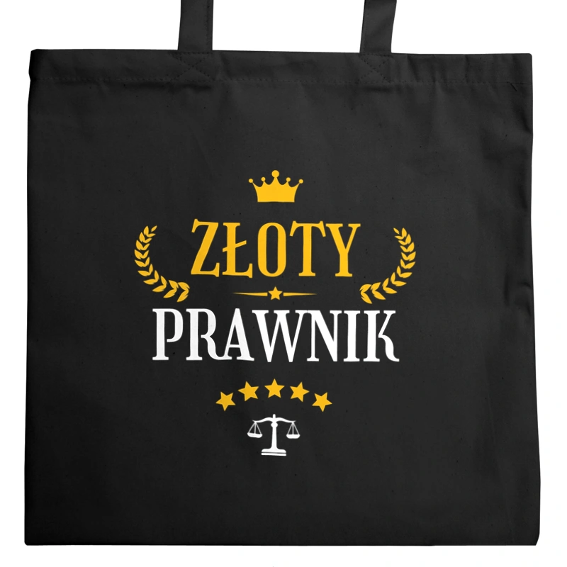 Złoty prawnik - Torba Na Zakupy Czarna