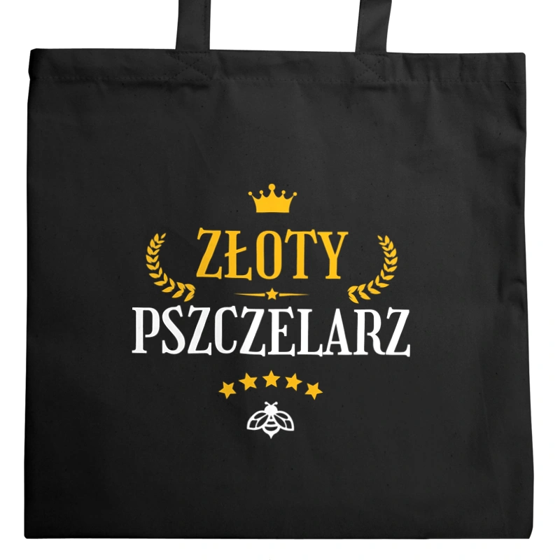 Złoty pszczelarz - Torba Na Zakupy Czarna