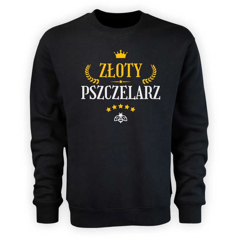 Złoty pszczelarz - Męska Bluza Czarna