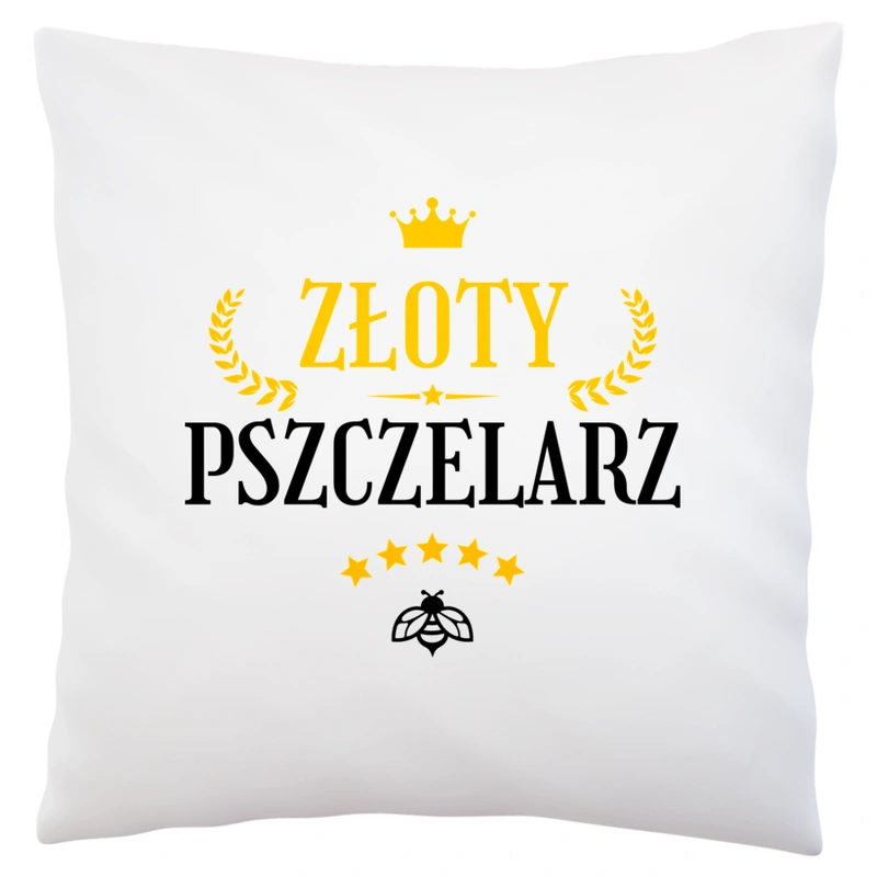 Złoty pszczelarz - Poduszka Biała