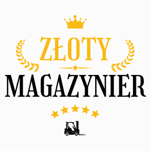 Złoty Magazynier - Poduszka Biała