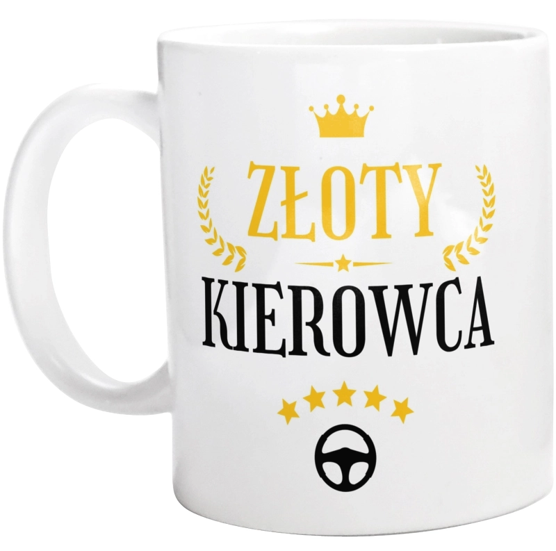 Złoty Kierowca - Kubek Biały