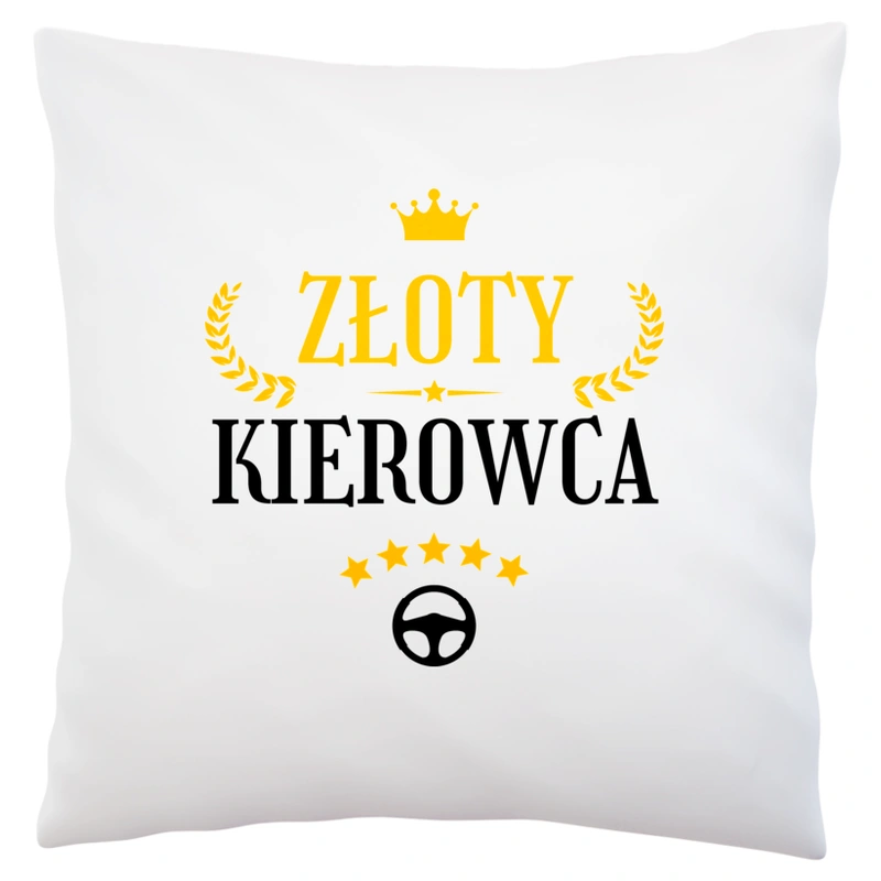 Złoty Kierowca - Poduszka Biała