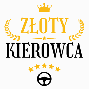 Złoty Kierowca - Poduszka Biała