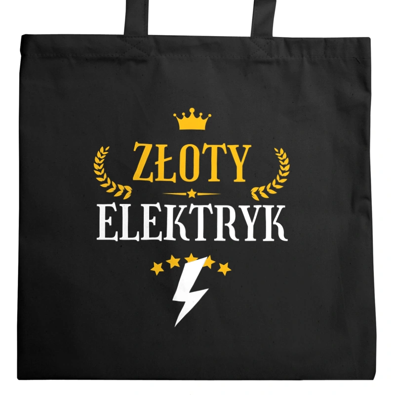 Złoty Elektryk - Torba Na Zakupy Czarna