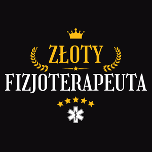 Złoty Fizjoterapeuta - Męska Koszulka Czarna