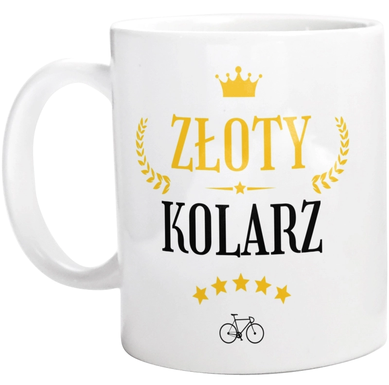 Złoty kolarz - Kubek Biały