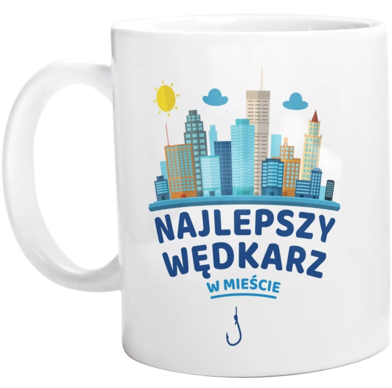 Najlepszy Wędkarz W Mieście - Kubek Biały