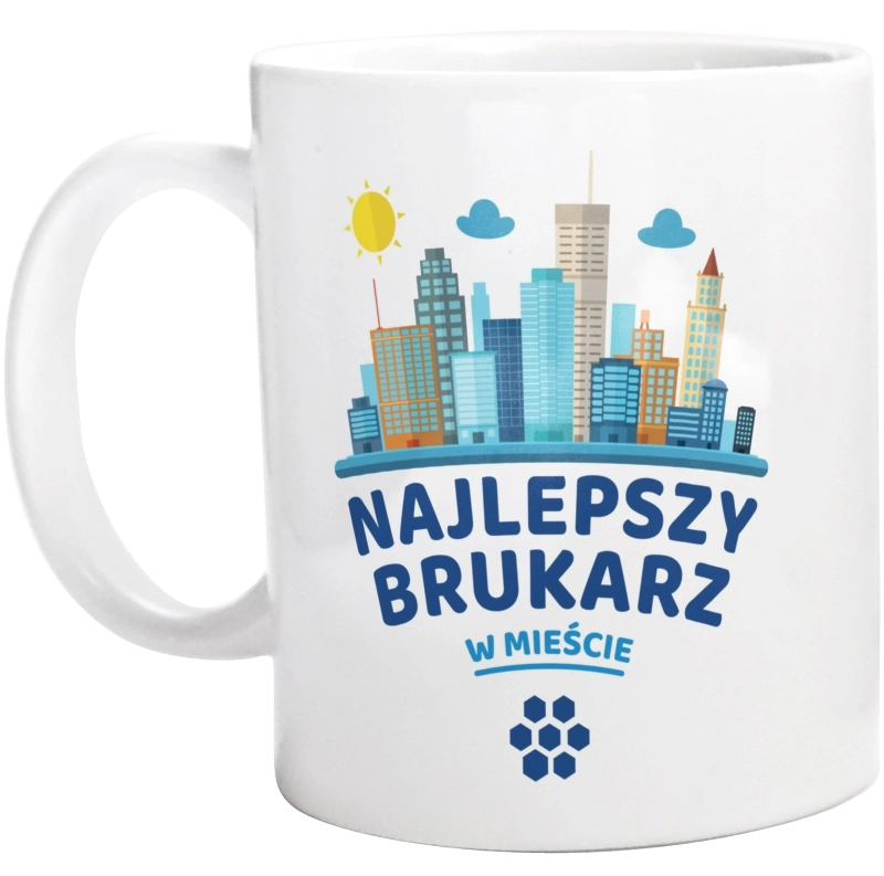 Najlepszy Brukarz W Mieście - Kubek Biały