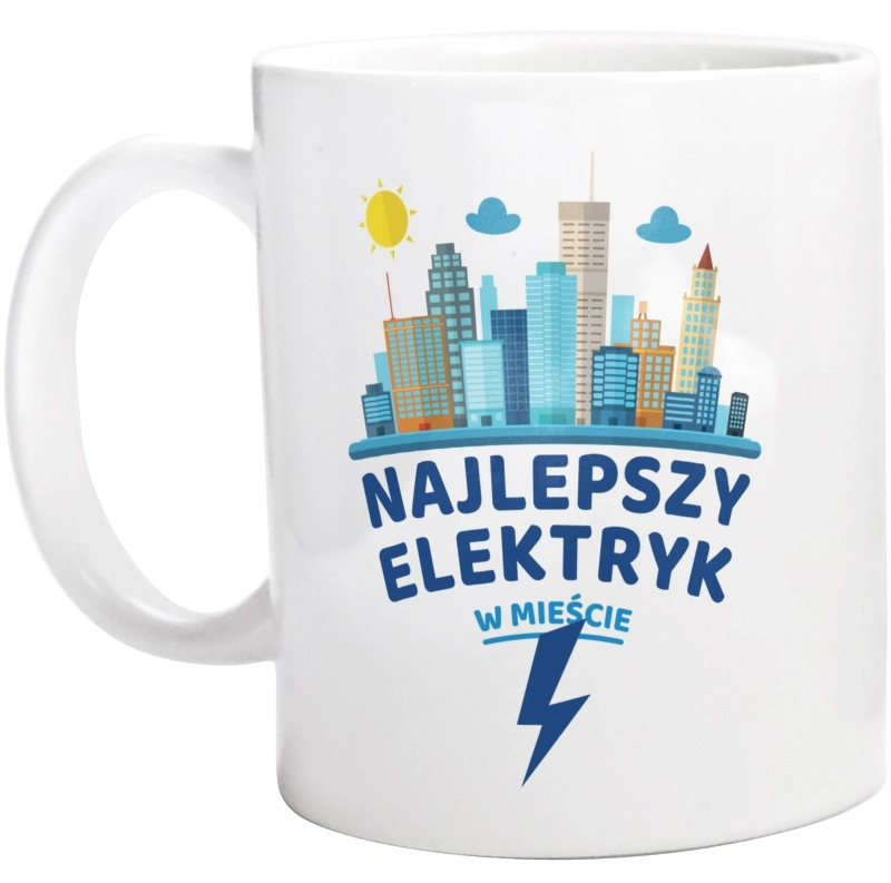 Najlepszy Elektryk W Mieście - Kubek Biały