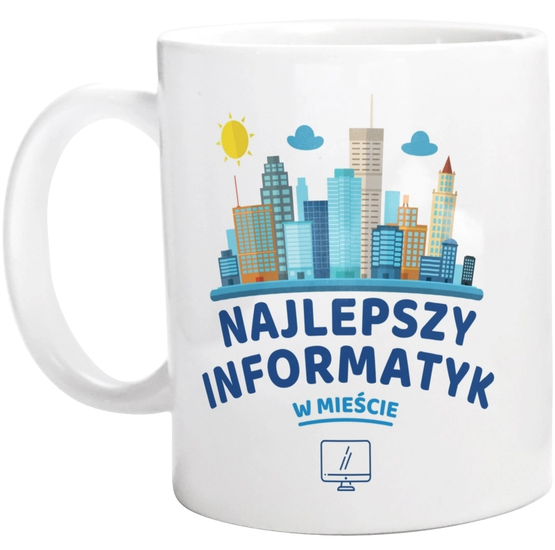 Najlepszy Informatyk W Mieście - Kubek Biały