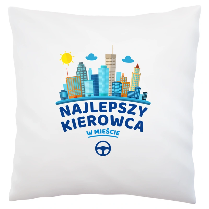 Najlepszy Kierowca W Mieście - Poduszka Biała