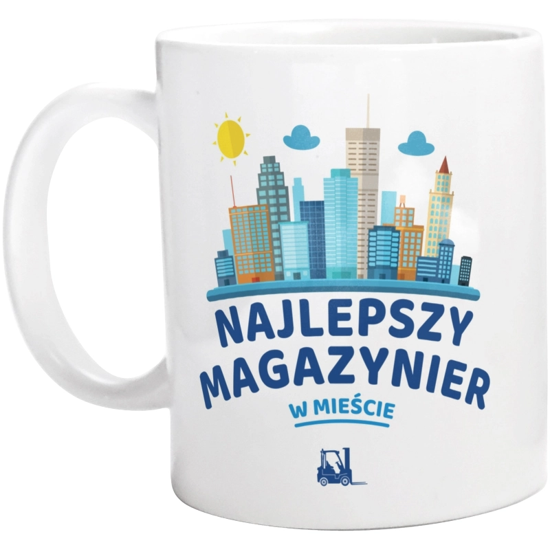 Najlepszy Magazynier W Mieście - Kubek Biały