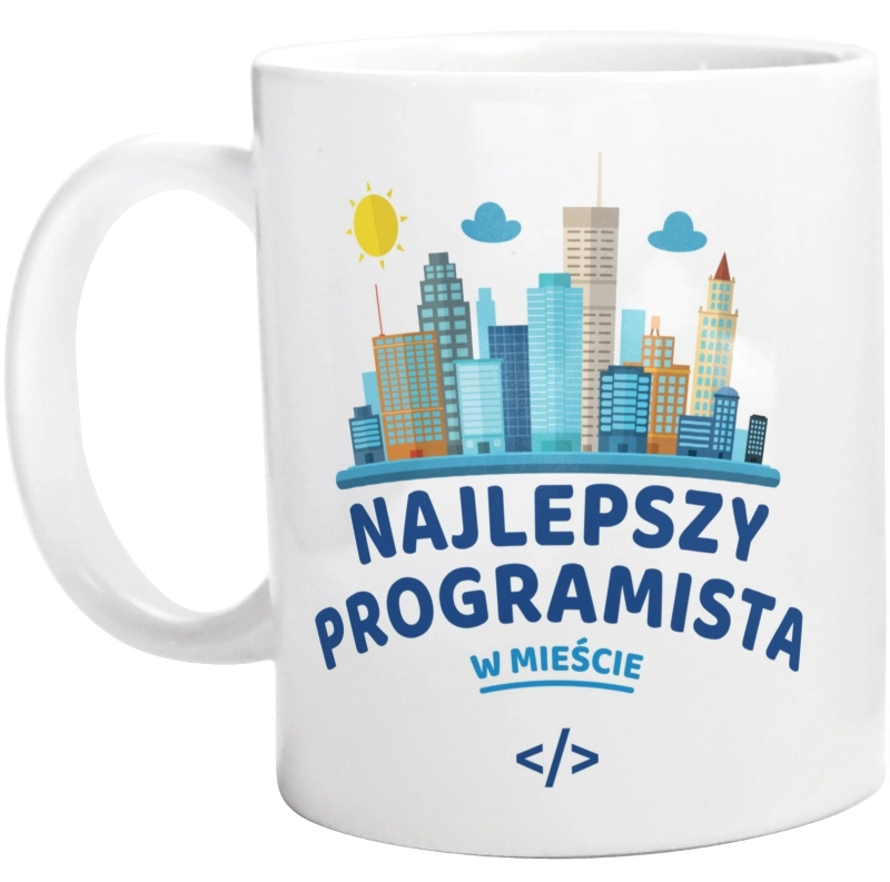 Najlepszy Programista W Mieście - Kubek Biały