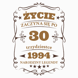 Życie Zaczyna Się Po Trzydziestce - Poduszka Biała
