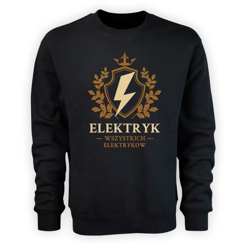 Elektryk Wszystkich Elektryków - Męska Bluza Czarna