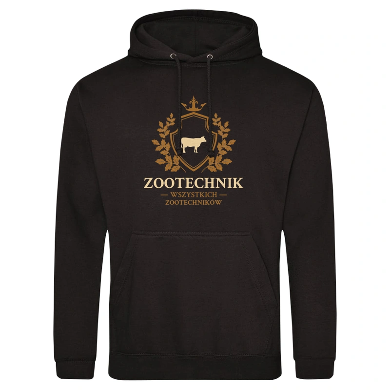 Zootechnik Wszystkich Zootechników - Męska Bluza z kapturem Czarna