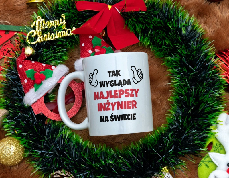 Tak Wygląda Najlepszy Inżynier Na Świecie - Kubek Biały
