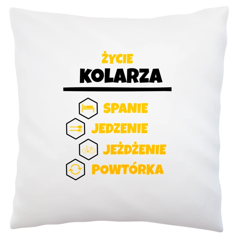 Kolarz - Spanie Jedzenie - Poduszka Biała