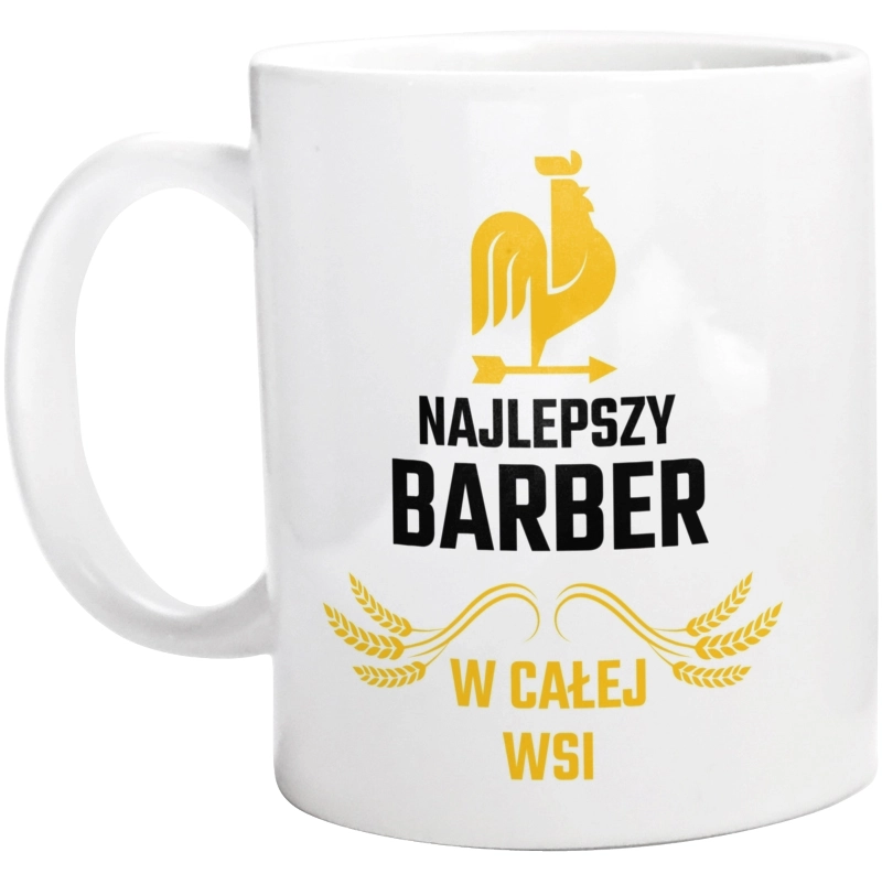 Najlepszy barber w całej wsi - Kubek Biały