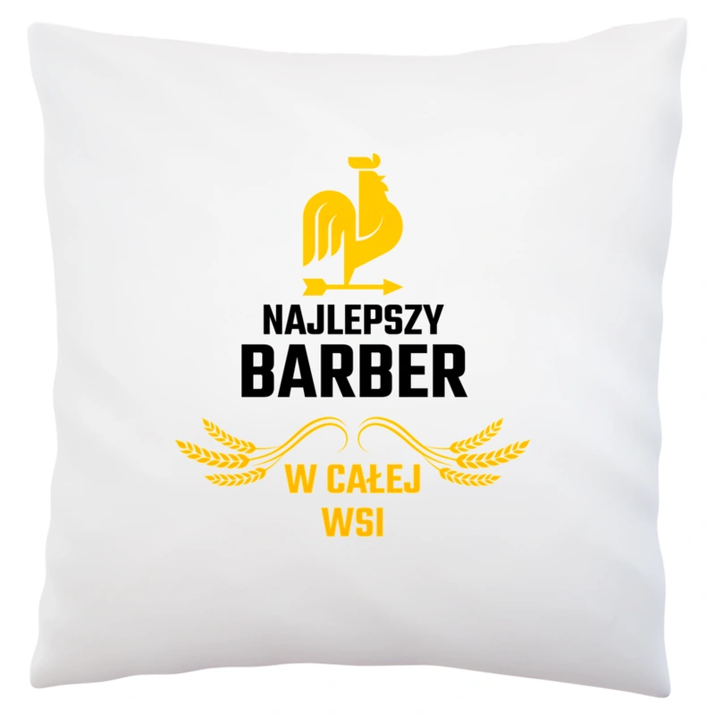 Najlepszy barber w całej wsi - Poduszka Biała