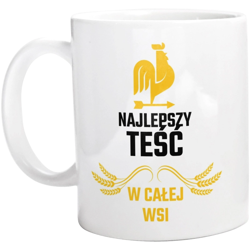 Najlepszy teść w całej wsi - Kubek Biały