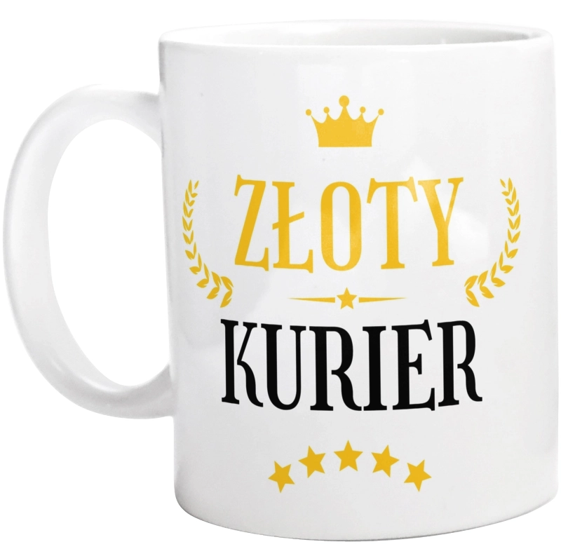 Złoty kurier - Kubek Biały