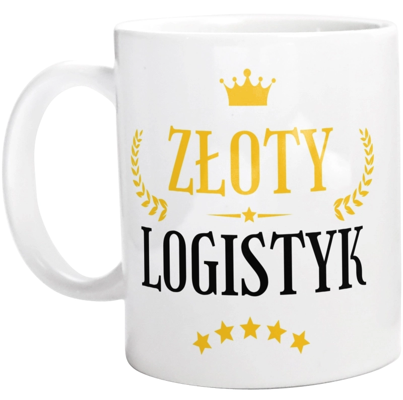 Złoty logistyk - Kubek Biały