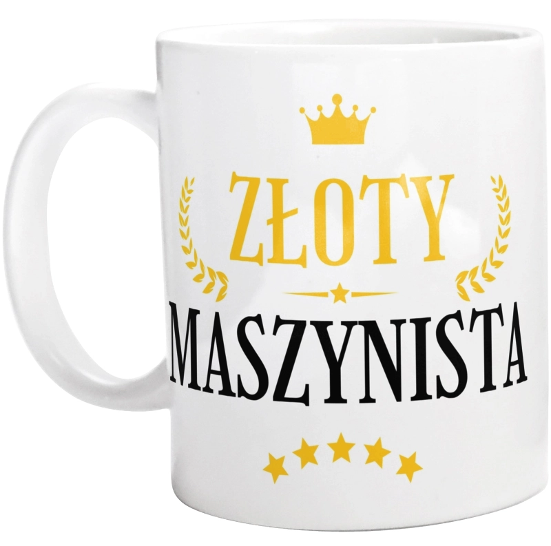 Złoty Maszynista - Kubek Biały