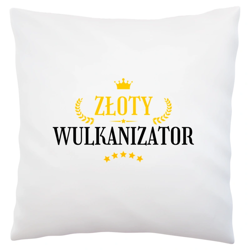 Złoty wulkanizator - Poduszka Biała