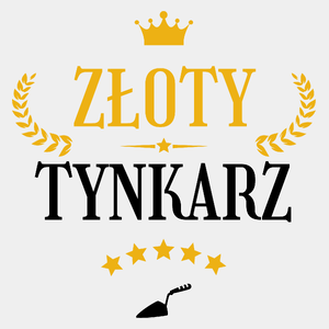 Złoty Tynkarz - Męska Koszulka Biała