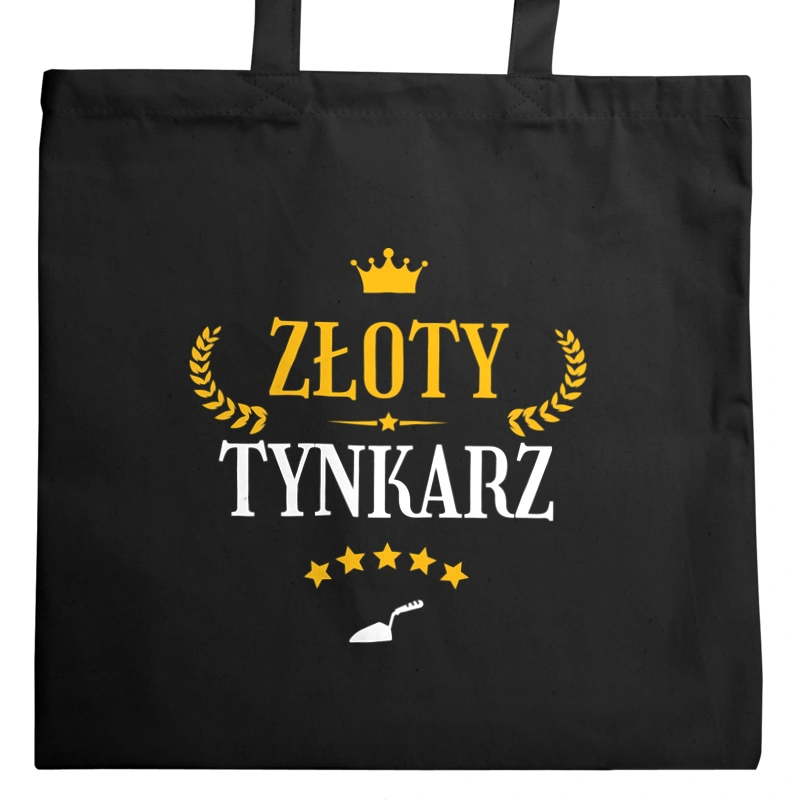 Złoty Tynkarz - Torba Na Zakupy Czarna