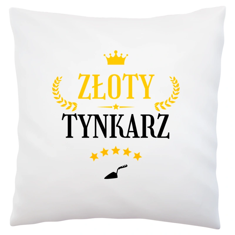 Złoty Tynkarz - Poduszka Biała